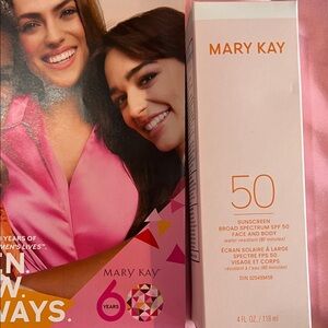Mary Kay SPF 50 Sunscreen — Pink & Orange Accents